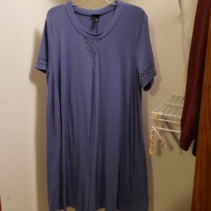 Blue short sleeve dress